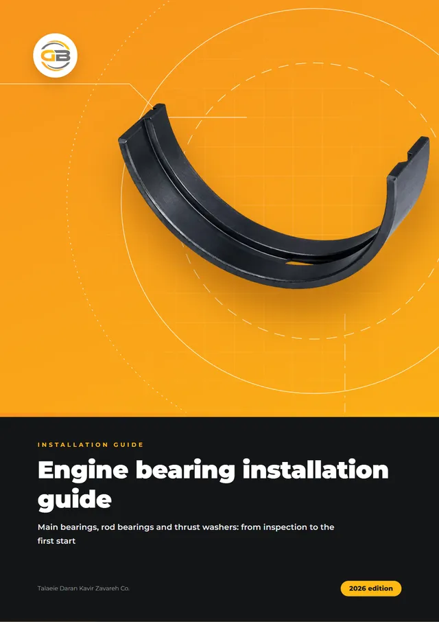 Cover of the engine bearing installation guide